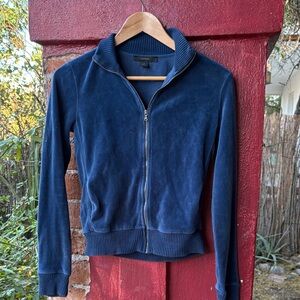 Express  blue velour sweatshirt